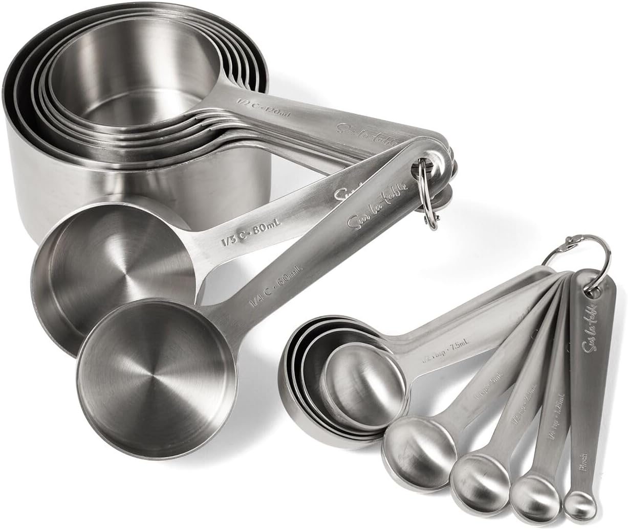 Sur La Table 16-Piece Ultimate Measuring Set, Silver