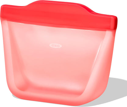 OXO Good Grips Silicone Reusable Bag - Stand-Up Cup (8 oz) - Oat