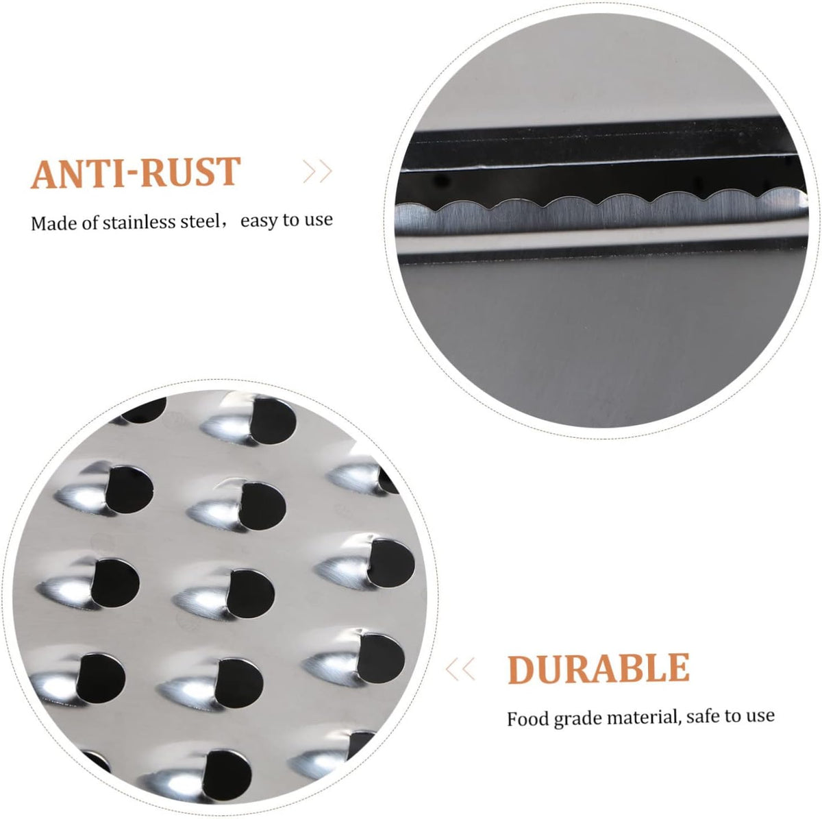 Stainless Steel Grater with Bowl Multiuse Strainer Shredder Slicer for Vegetable Prep Rice Washing Draining and Chopping Portable Kitchen Tool for Home