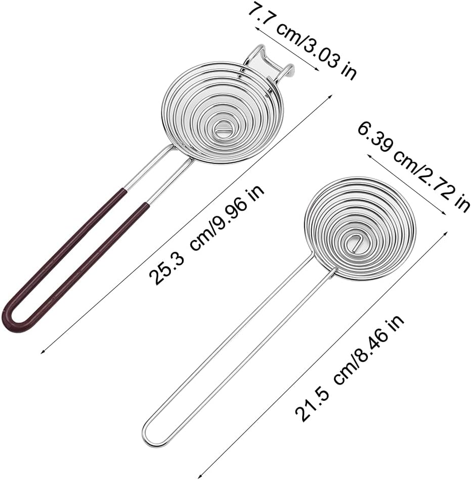 Egg Separator, Stainless Steel Egg Yolk & White Separator with Long Handle