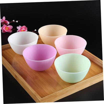 Didiseaon Odorless Anti-drop Silicone Mixing Bowl for Facial Masks Cooking Flexible Microwave Dishwasher Safe for Ingredients Sauces Medium Green