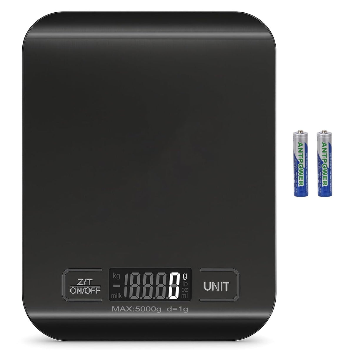 Digital Shipping Scale,Stainless Steel Panel, Accurate Portable Postal Scale for Packages, Small Business,Kitchen, Food, Handmade, Liquids, and Boutique (Rose Gold Battery(5kg/1g))