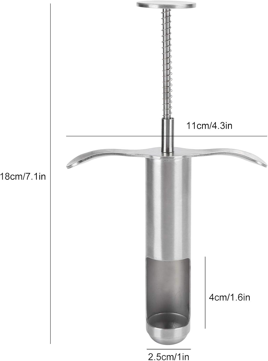 Stainless Steel Fruit Corer, Easy One Hand Use Kitchen Gadget for Cherry Olive Grape Hawthorn, with Durable Design
