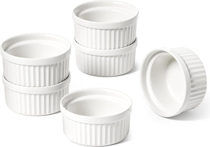 LE TAUCI Sauce Cups 2 OZ, Set of 6, White