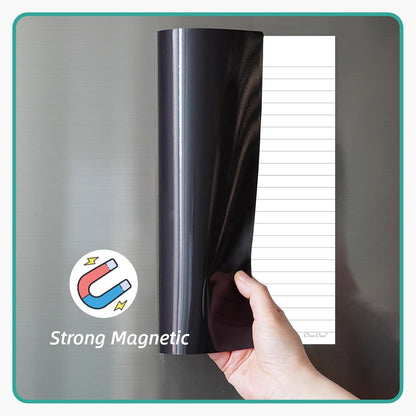 Magnetic Dry Erase Board - 8.5”x11” Dry Erase Whiteboard in 3 Colors - Reusable Blank Whiteboard for Fridge – 6 Dry Erase Markers Included
