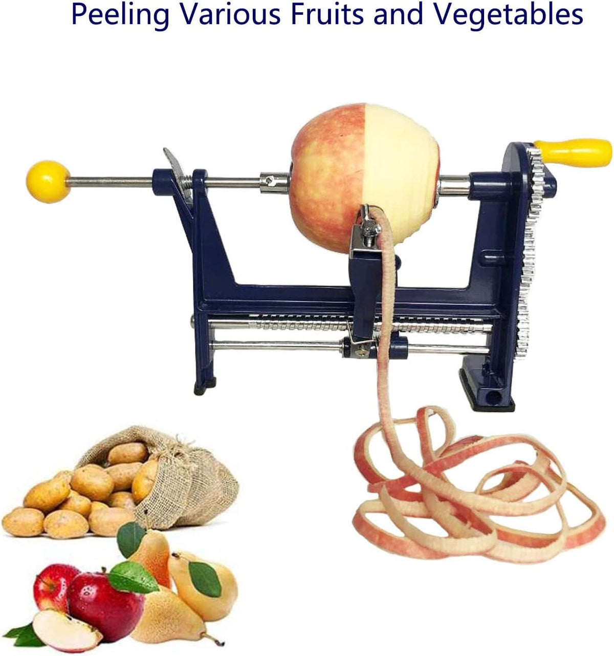 Orange Peeler Hand-cranked Apple peeler with powerful clamp base green