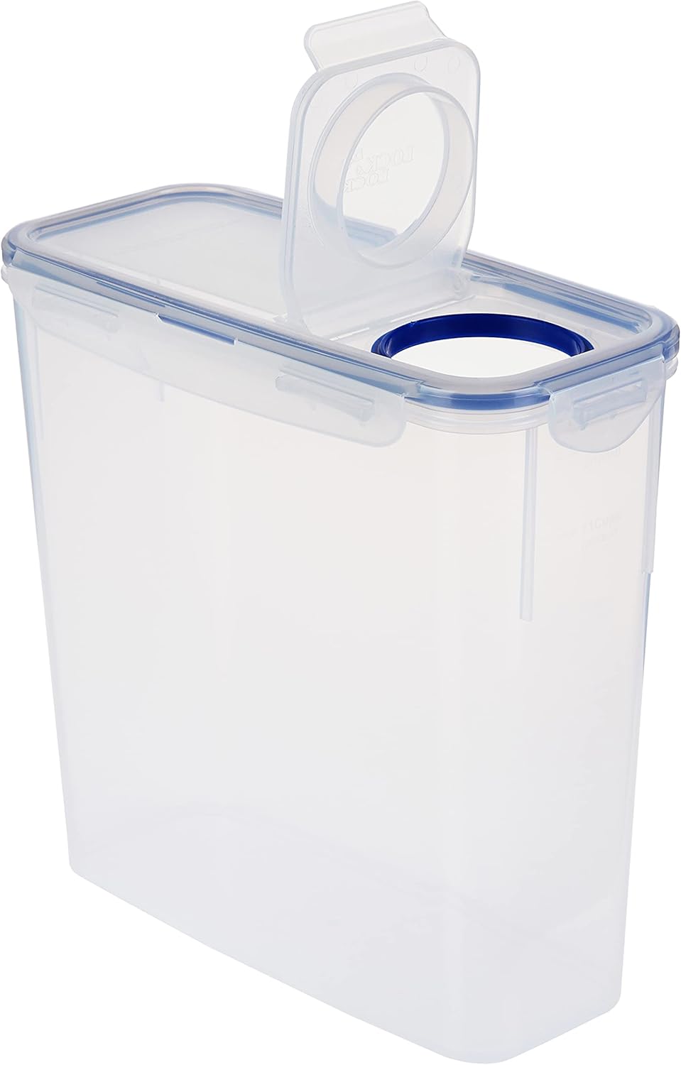 Lock & Lock Easy Essentials Food Storage Bin Set for Pasta, Flour, Sugar/Airtight Container Lids/BPA-Free/Dishwasher Safe, 8 Piece - Clear