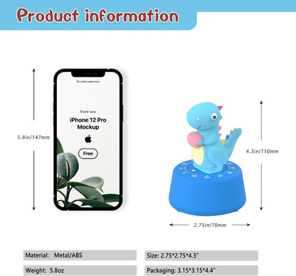 ELE DEPI Mechanical Kitchen Timer for Kids,Wind Up Egg Timer for Cooking.