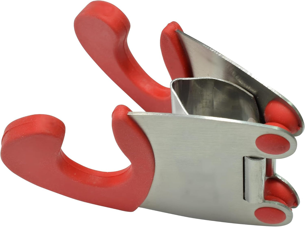 R&M Clip-On Utensil Holder - Keep Cooking Tools Organized and Accessible – Attaches to Pots, Pans, or Countertops – Steel and Silicone