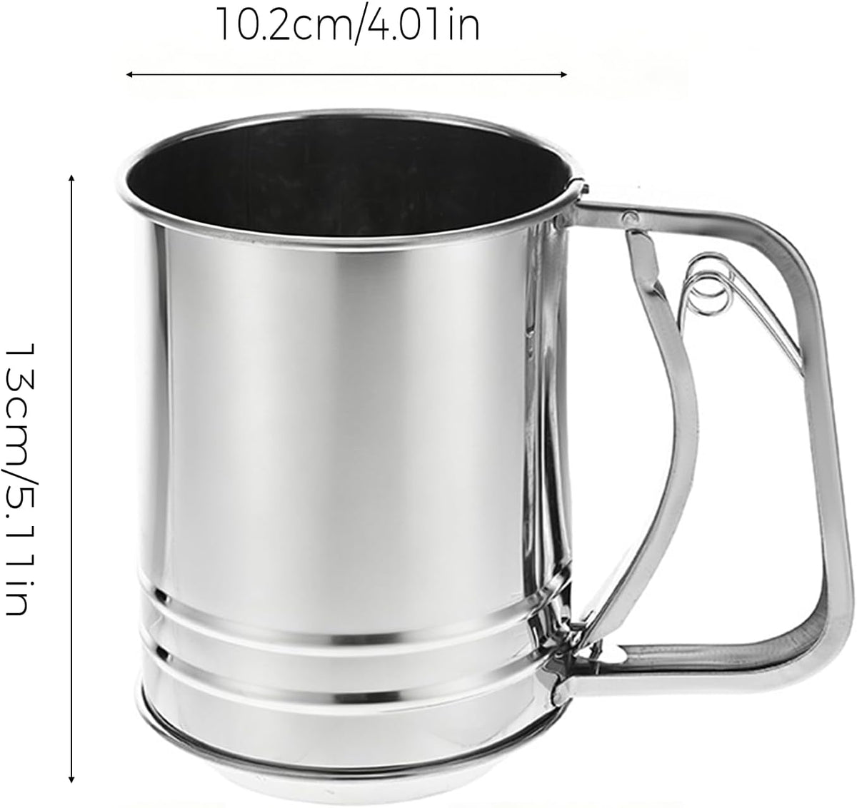 Flour Sifter,4 Cups Sifter for Baking,Powdered Sugar Shaker Duster