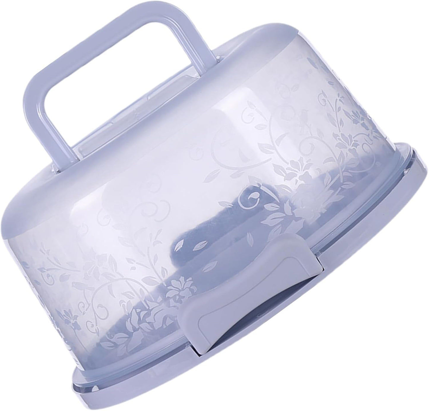Cake Carrier/Storage Container With Server Clear Dome Cake Transport Container 26x22x12.5cm, Airtight Reusable Cakes Carrier With Handle For Party Travel, Spill-Proof Dustproof Food Storage Box
