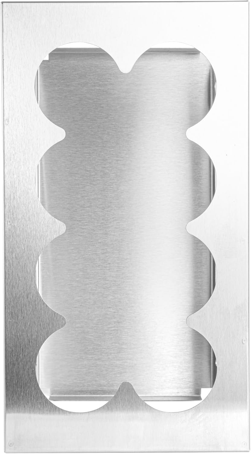 Restaurantware Stainless Steel Bottle Organizer - 1 Count - 6.299 x 7.087 x 0.394 Inches - Dishwasher-Friendly Condiment Holder - Kitchen Bottle Rack - Space-Saving Design - Silver