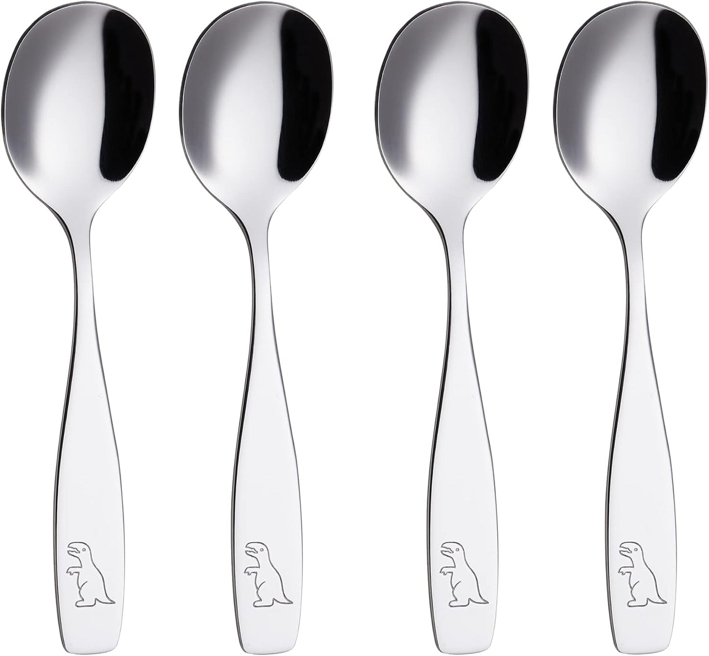 ANNOVA Kids Silverware Children's Safe Flatware Set Stainless Steel - Children Forks, Children Tablespoons, Toddler Utensils, Metal Cutlery Set for LunchBox (Rainbow, 6)