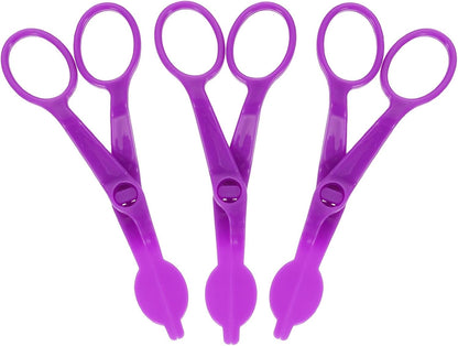 uxcell 3Pcs Flower Lifter Cake Decorating 5.1x2.2" Fondant Tool Purple