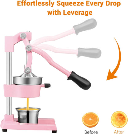 TONGCHANT Cast Iron Manual Juicer for Orange Lemon Citrus Fruit & Lime