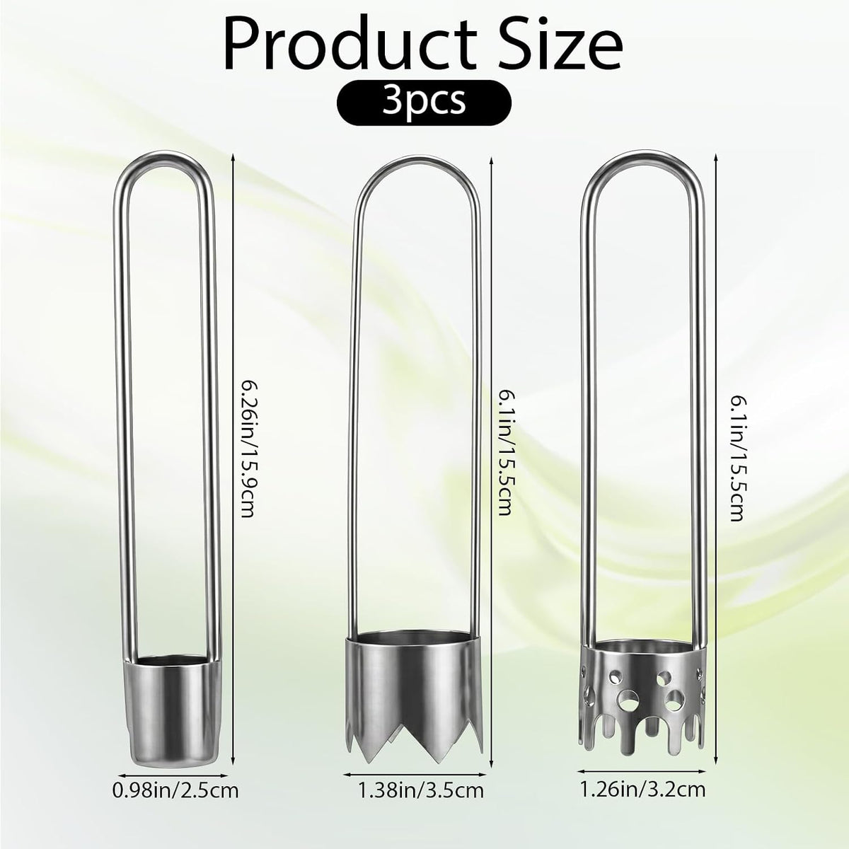3 PCS Red Bell Pepper Seed Corer Fruit and Vegetable Corer Tool