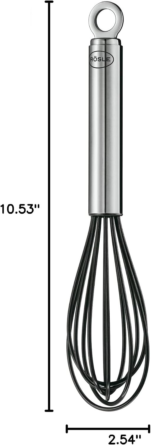 Rosle USA Kitchen Collection Stainless Steel Balloon Egg Whisk, 10.6", Stainless