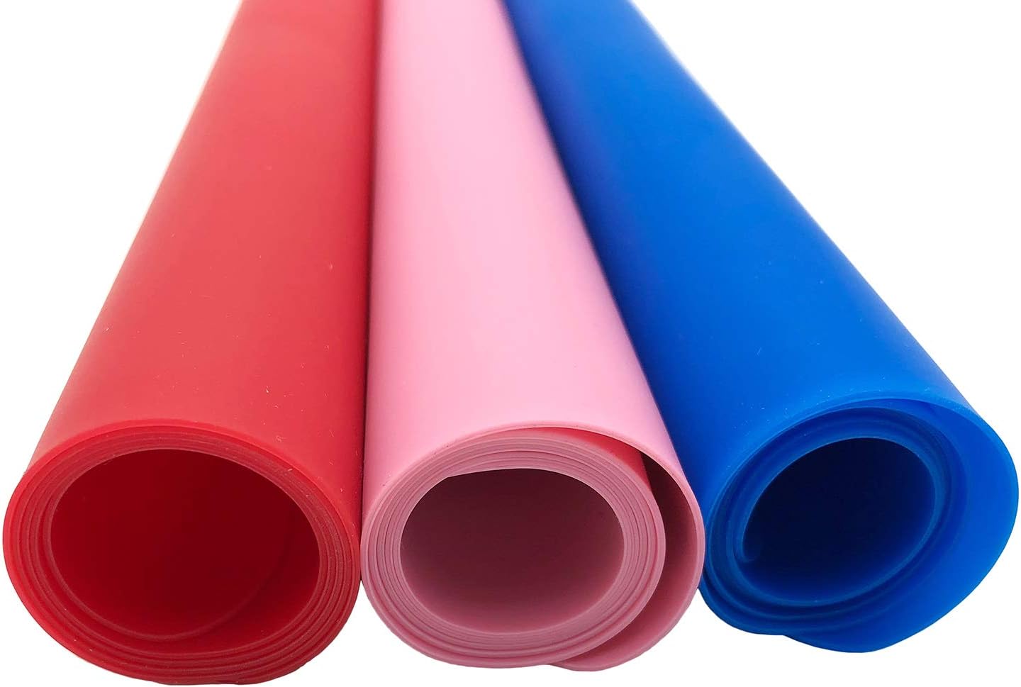 LONGFITE Large Silicone Counter Mat 19.68x15.74 inch Multipurpose Table Placemat Countertop Protector Baking Pastry Mat Nonstick, Nonskid and Heat Resistent (Large, Blue)