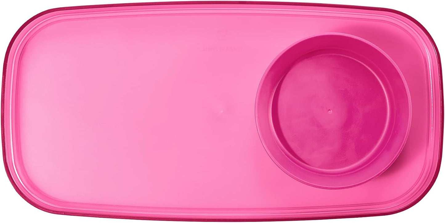 madesmart dipware Small Serving Plate, Stackable & Removable Dip Bowl for Salsa, Queso, Salad, Olives, Dishwasher & Microwave Safe, Multipurpose Plate & Bowl, Blue