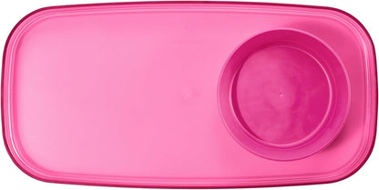 madesmart dipware Small Serving Plate, Stackable & Removable Dip Bowl for Salsa, Queso, Salad, Olives, Dishwasher & Microwave Safe, Multipurpose Plate & Bowl, Blue
