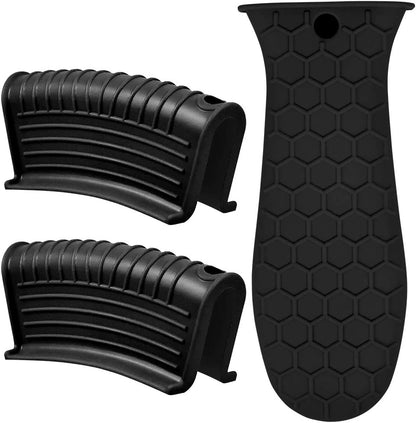 Silicone Hot Handle Holder, Heat Resistant Potholder Cookware Handle Cast Iron Skillets Handles Grip Covers for Cast Iron Skillet