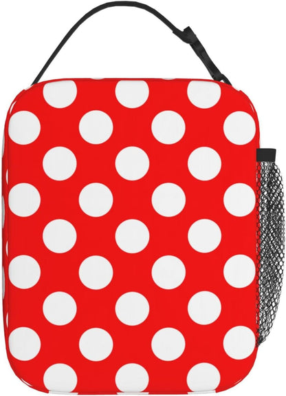 70s Retro Mushroom Floral Insulated Lunch Bag Reusable Cooler Lunch Box Portable Leakproof Thermal Container Tote Bags for Girls Boys School Travel