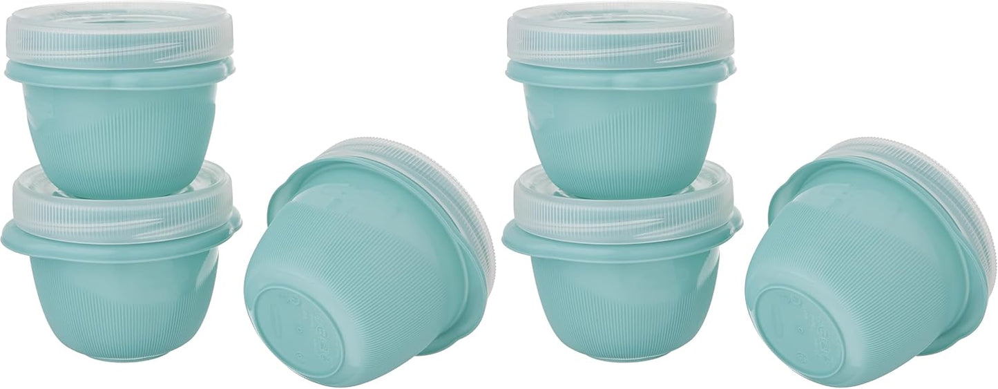 Rubbermaid TakeAlongs Snacking Food Storage Containers, 2 Cups Size - 2 Lids, Trays, and Containers 7S87