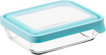 Anchor Hocking TrueSeal 10-piece Glass Food Storage Containers with Airtight Lids, Mineral Blue