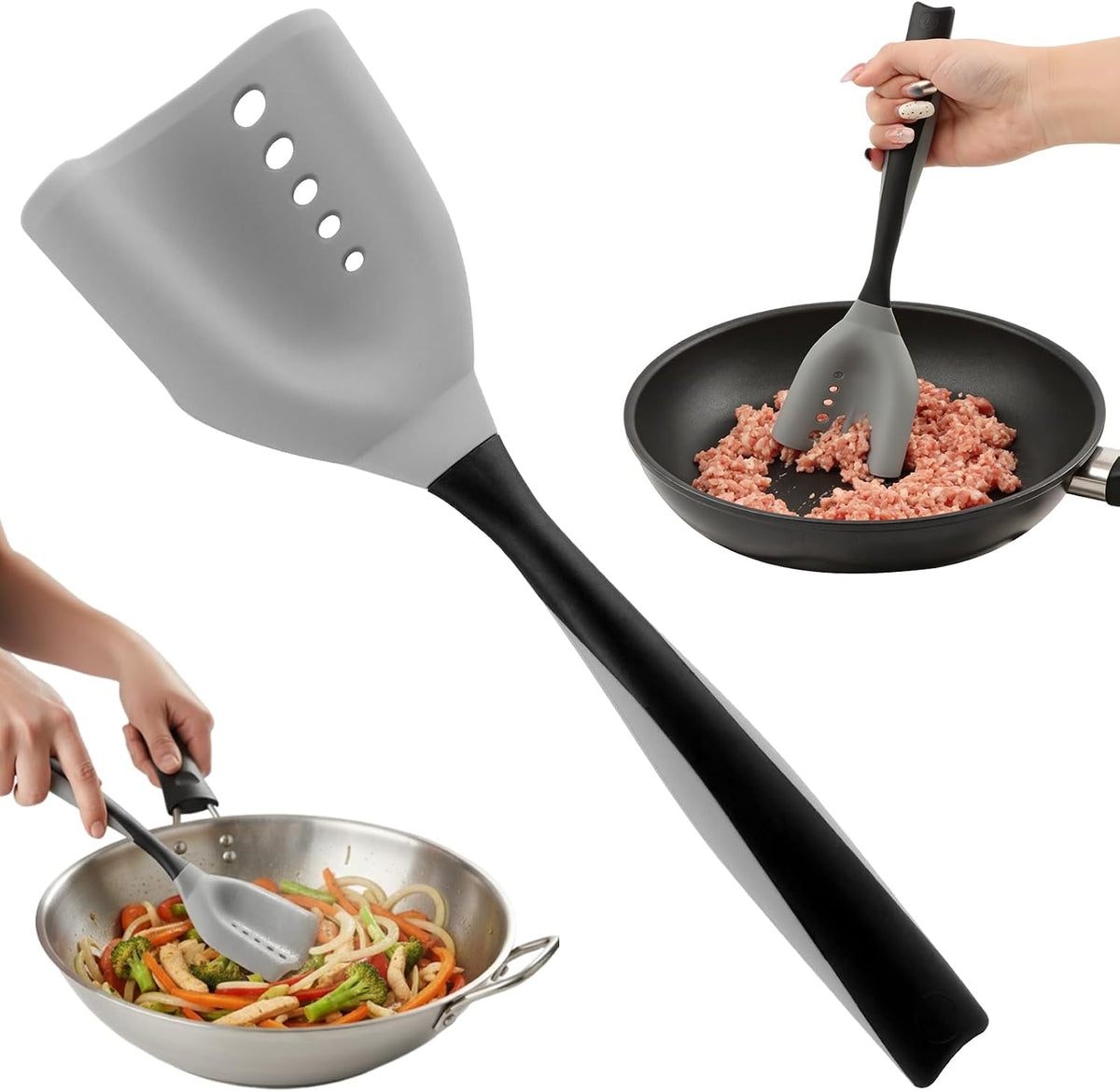 Meat Chopper Mincing Spatula Hamburger Grinder Ground Beef Smasher