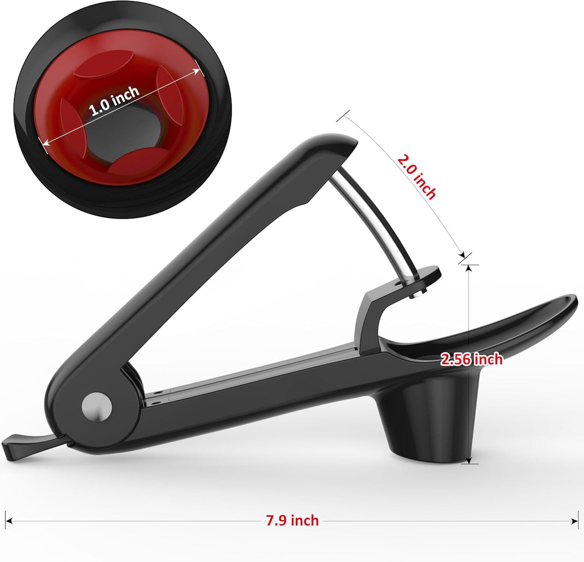 Cherry Pitter - Makmzoon Multi Cherries Corer Stainless Steel Pitter Tool Making Cherry Jam - 7 Cherries