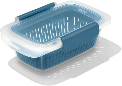 OXO Good Grips Prep & Go Snack & Dip Container, Snack Fuss-Free on the Move, Leakproof Reusable Small Meal Food Storage and Lid, Food Containers with Lids, Snack Organizer, 1.6 Cups/0.4 L