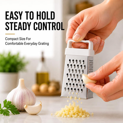 HIC Kitchen Nutmeg Grater, Stainless Steel, Grates Nutmeg, Cinnamon Sticks, Block Chocolate, Ginger, and Hard Cheeses
