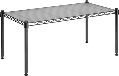 Whitmor 2-Wire Shelving Unit, Metal Storage Shelves, Stacking Shelf with Basket, Easy Assembly Home Organizer for Pantry, Kitchen, Garage, Plant