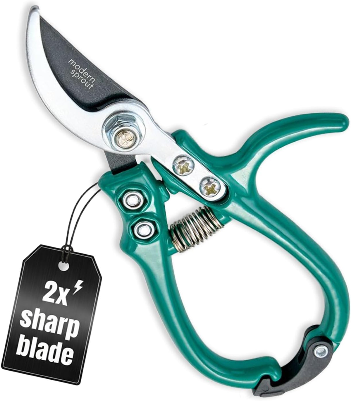 Modern Sprout Bypass Hand Pruners - Scissors - Gardening Tools - Sage