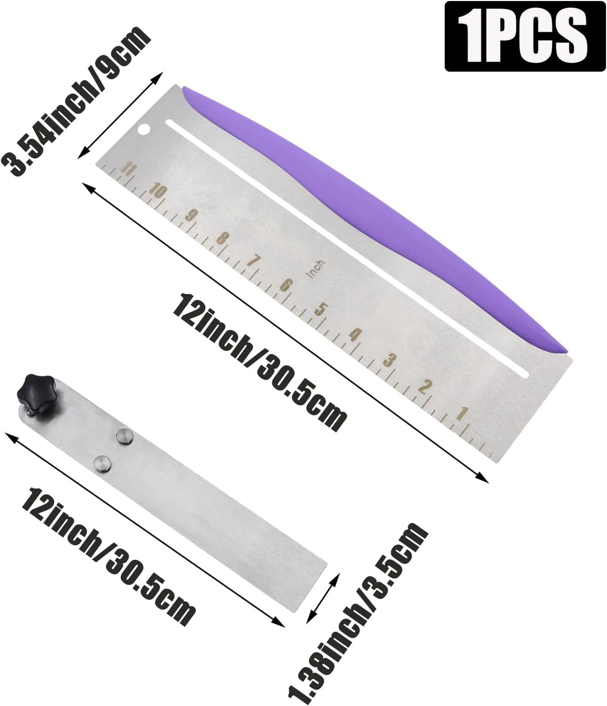 12 Inch Cake Scraper Smoother Stainless Steel