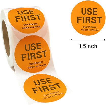 1000 Pcs Removable Freezer Labels for Food Containers 1 x 3, Risepekt Waterproof Food Storage Labels for Containers, Oil Resistant No-Residue Easy Clean for Kitchen Restaurants Grocery Stores Markets