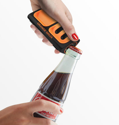 Orange Ninja Mini Knife Sharpener - Coarse & Fine Small Knife Sharpener