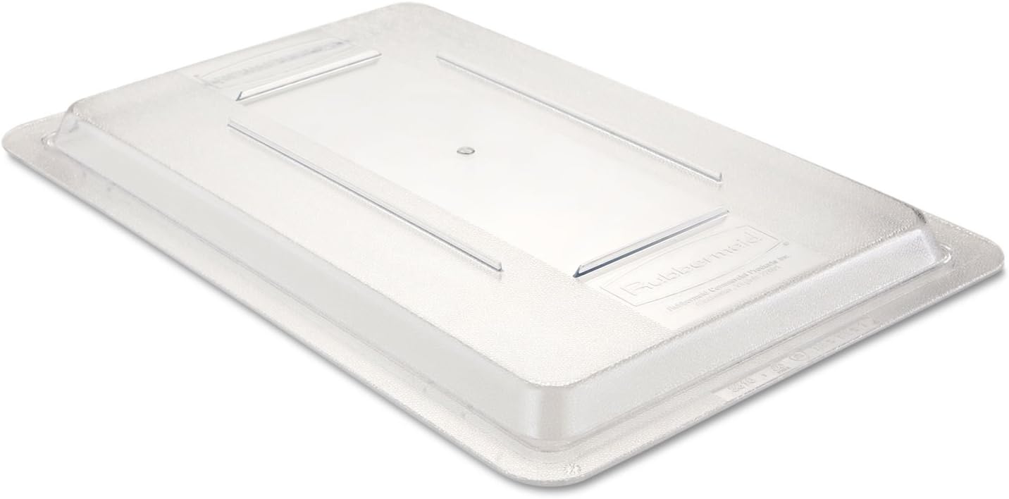 Rubbermaid Commercial Products Polycarbonate Food Storage Box/Tote, 2 Gallon, Clear, for Restaurant/Kitchen/Cafeteria