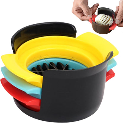 3-in-1 Egg Slicer, 304 Stainless Steel Wire Egg Cutter