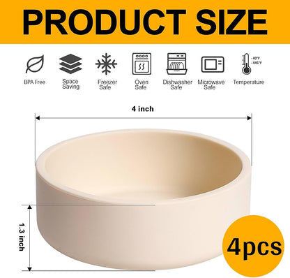 Egg Poacher Set of 3, Silicone Egg Poaching Cups with Lids for Microwave Egg Cooking, Toaster Oven Air Fryer Egg Mold Nonstick Poached Egg Maker