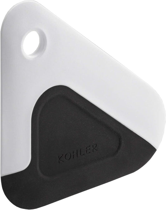 Kohler K-8624-0 Kitchen Pot and Pan Dish Scraper, Silicone and Nylon, Heat Resistant, One Size, White and Charcoal