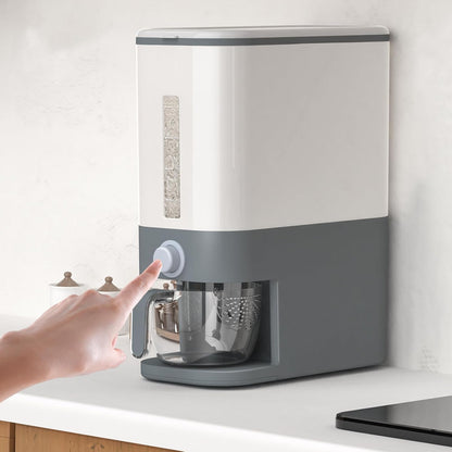 25 Lbs Cereal & Rice Dispenser - Airtight Countertop Storage Container for Kitchen & Pantry