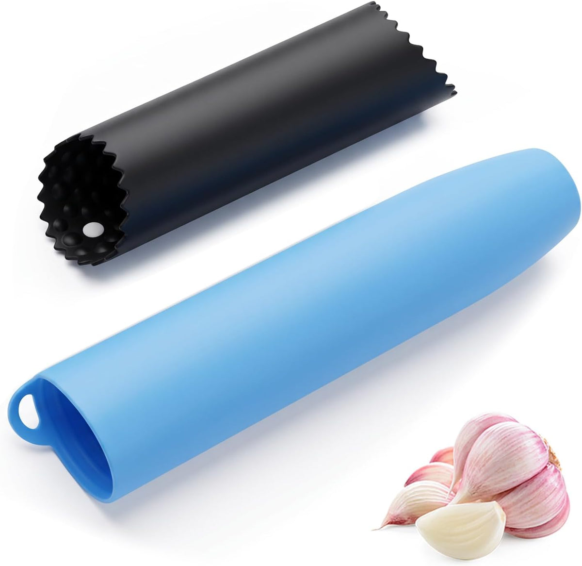 ElevateTech 2 Set Garlic Peeler Silicone Garlic Roller Skin Remover