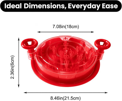 Chicken Shredder Tool Twist with Removable Insert, Chicken Breast Meat Food Shredder, Strong Anti-Slip Strip, Ergonomic Handle, BPA Free, Desmenuzador de Pollo-B1-Red