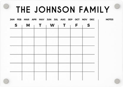 REFRIGERATOR PLANNER - Magnetic Fridge Personalized Calendar 2026, Calendar, Monthly and Weekly Fridge Calendar 2026 with Marker, Personalized Note Board