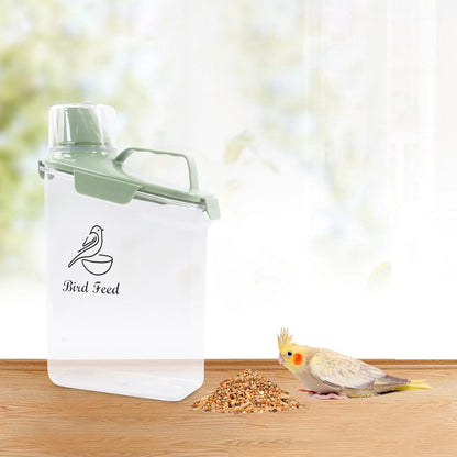 Dog Food Storage Container Airtight Portable Dog Food Container with Handled Lid and Pour Spout,Food Storage for Dog Dry Food Small Pet Food Container with Measuring Cup for Home, Travel,2.8L