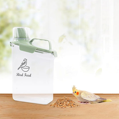 Dog Food Storage Container Airtight Portable Dog Food Container with Handled Lid and Pour Spout,Food Storage for Dog Dry Food Small Pet Food Container with Measuring Cup for Home, Travel,2.8L