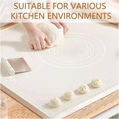 Silicone Pastry Mat 28" x 20" Non Stick Silicone Baking Mat Extra Thick Pastry Mat with Measurements Food Grade Pastry Mats for Rolling Dough,Bread,Pie,Cookies,Pizza and fondant,Food Grade Baking Mat