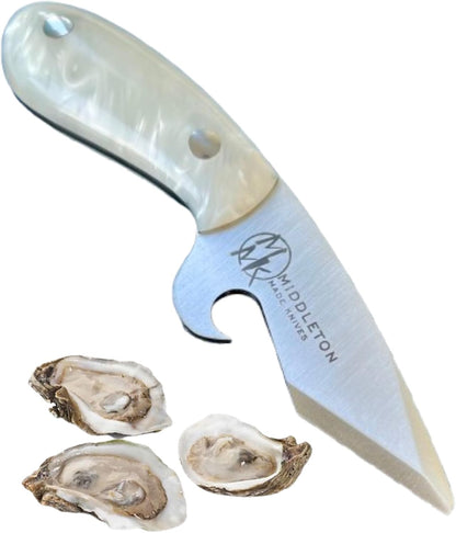 Middleton Made Knives Brew Shucker Oyster Knife with Bottle Opener, Walnut