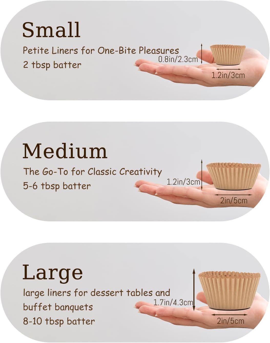 qiqee 300PCS Mini Gradient Cupcake Liners Cupcake Cups 6 Designs Blue Gradient Cupcake Papers Baking Cups Cupcake Wrappers (Small Size)
